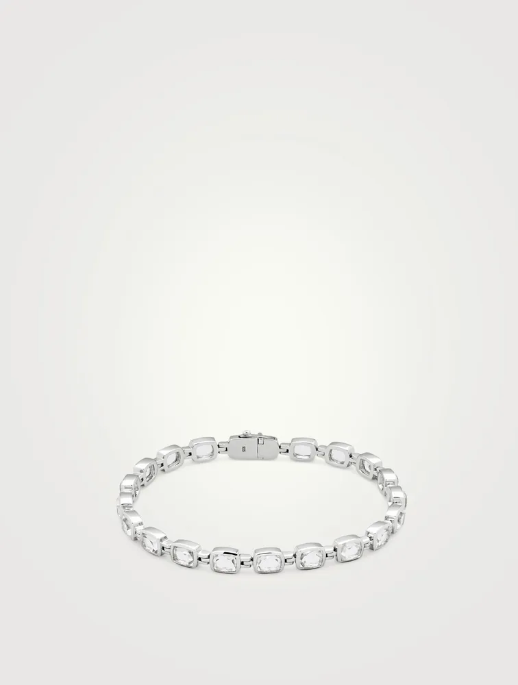 Cushion Bracelet With Rock Crystals