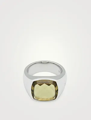 Shelby Olive Quartz Ring