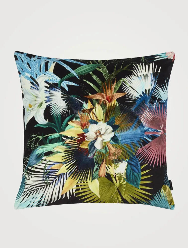 Oiseau Bengale Marais Velvet Cushion