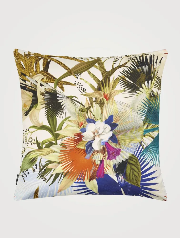 Oiseau Bengale Marais Velvet Cushion