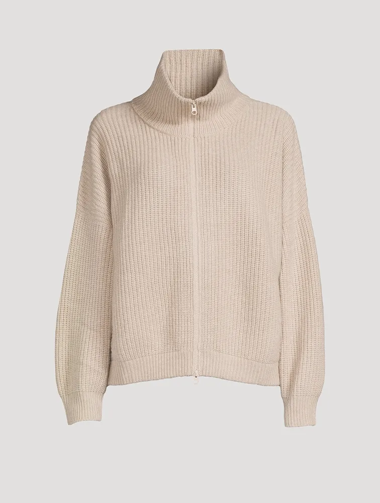 Mela Ribbed Cashmere Cardigan