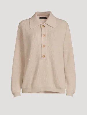 Ashley Cashmere Polo Sweater