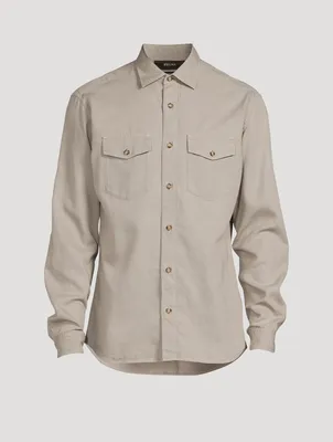 Cotton-Blend Shirt