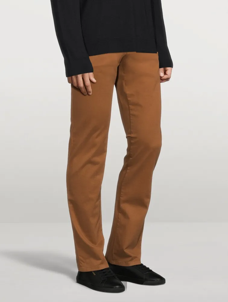 Cotton Stretch Slim-Fit Pants