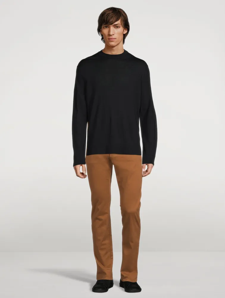 Cotton Stretch Slim-Fit Pants