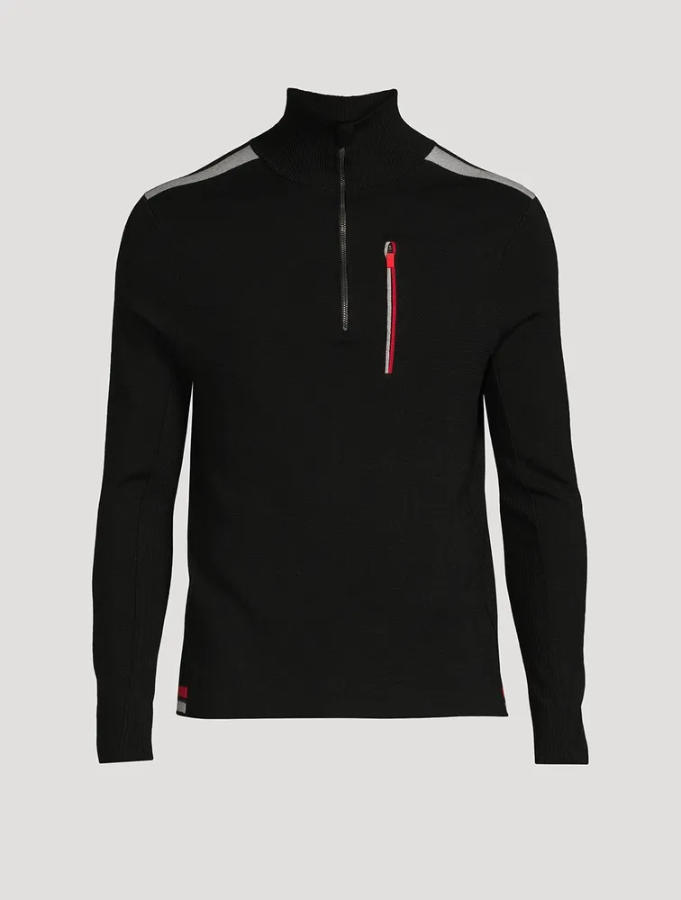 Troyer Wool Half-Zip Sweater