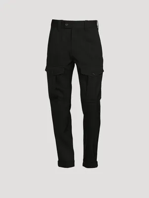 Wool Twill Cargo Pants
