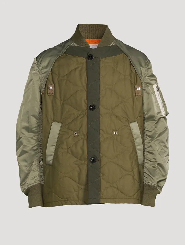 Nylon Twill Blouson Jacket
