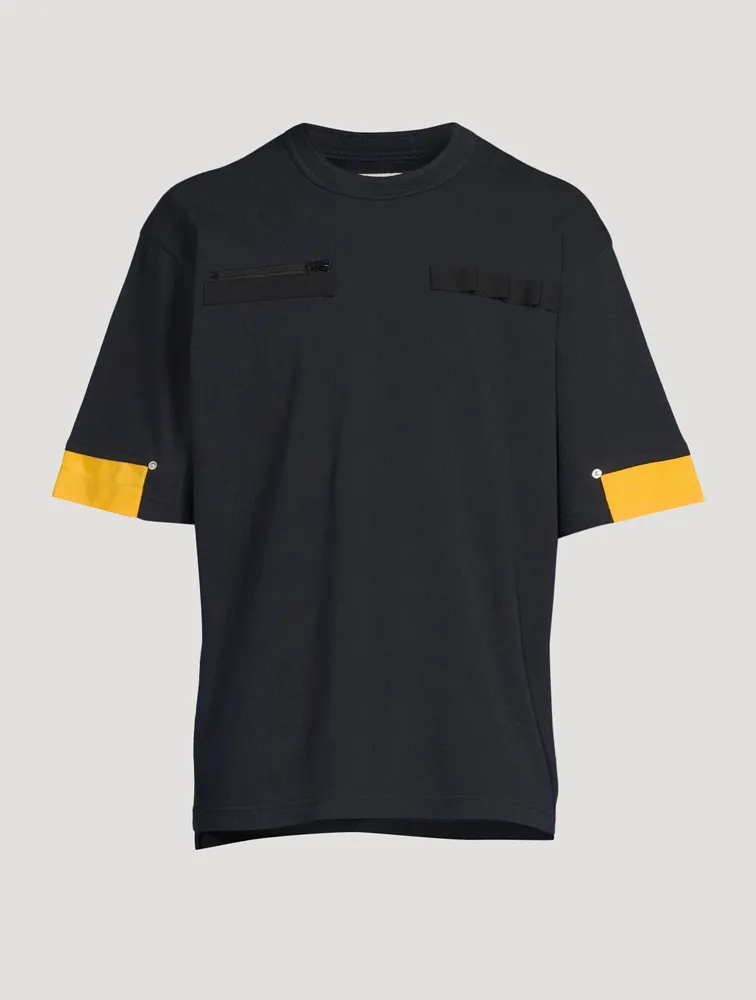 Cotton T-Shirt With Zipper
