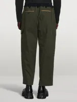 Cotton Drawstring Cargo Pants