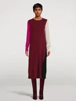 Colourblock Sweater Dress