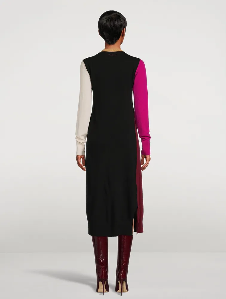 Colourblock Sweater Dress