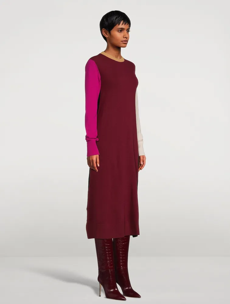 Colourblock Sweater Dress