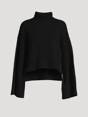 Contrast Stitch Virgin Wool Sweater