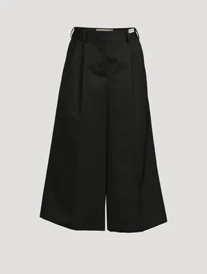 Virgin Wool Palazzo Trousers