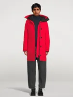 Lorette Down Parka With Notched Brim