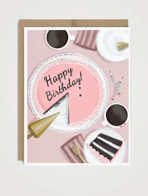 Birthday Cake Flat Lay Card