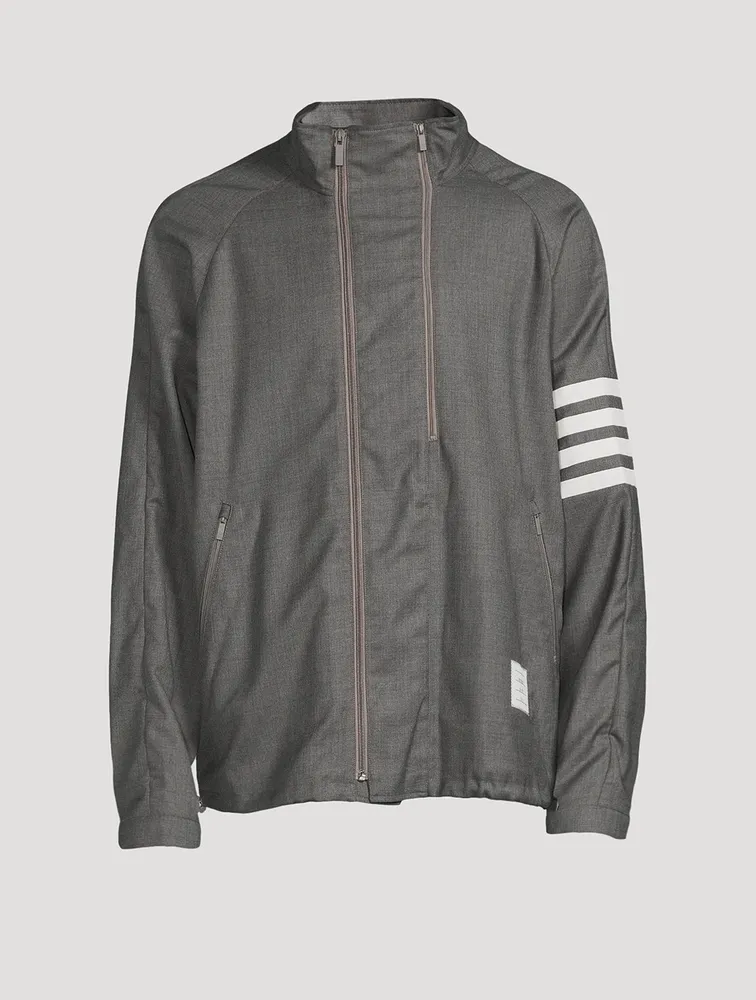 Super 120’s Twill Double-Zip Raglan Jacket