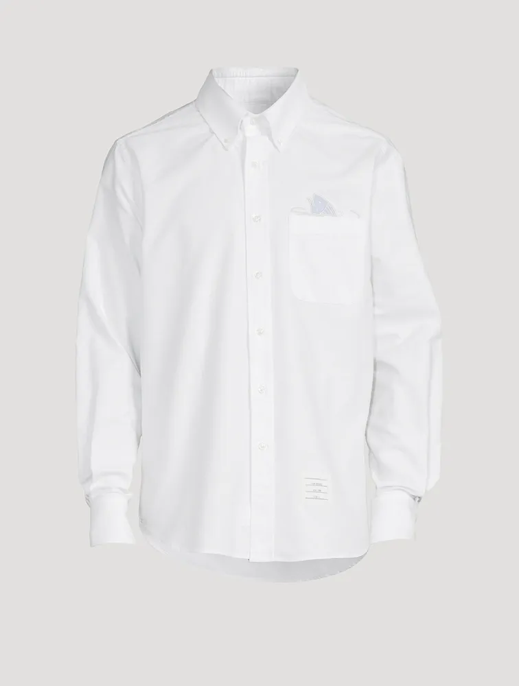 Cotton Shirt With Fish Detail
