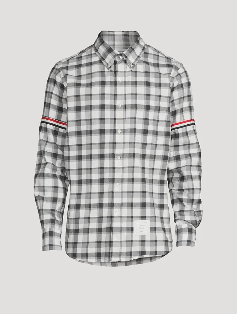 Flannel Shirt With Armbands