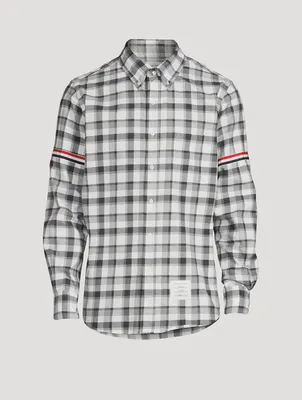 Flannel Shirt With Armbands