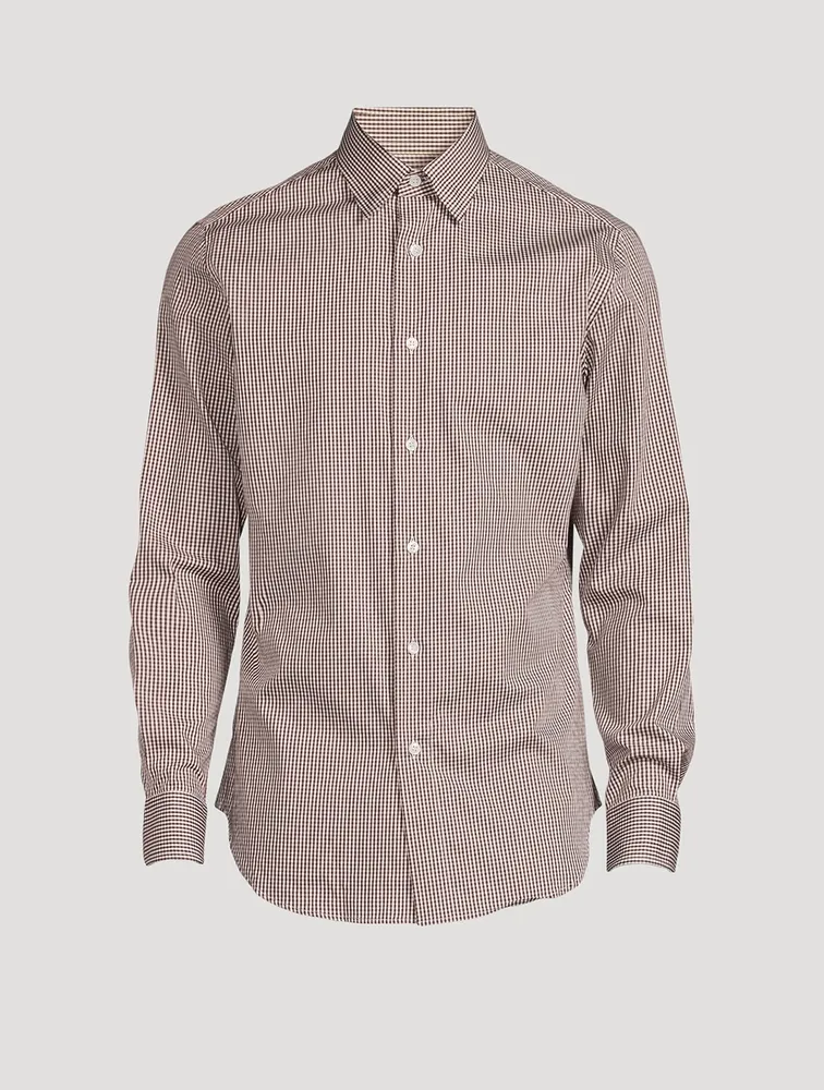 Cotton Shirt Grid Print