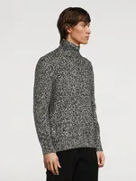 Cashmere And Silk High-Neck Sweater