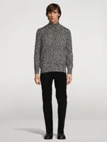Cashmere And Silk High-Neck Sweater