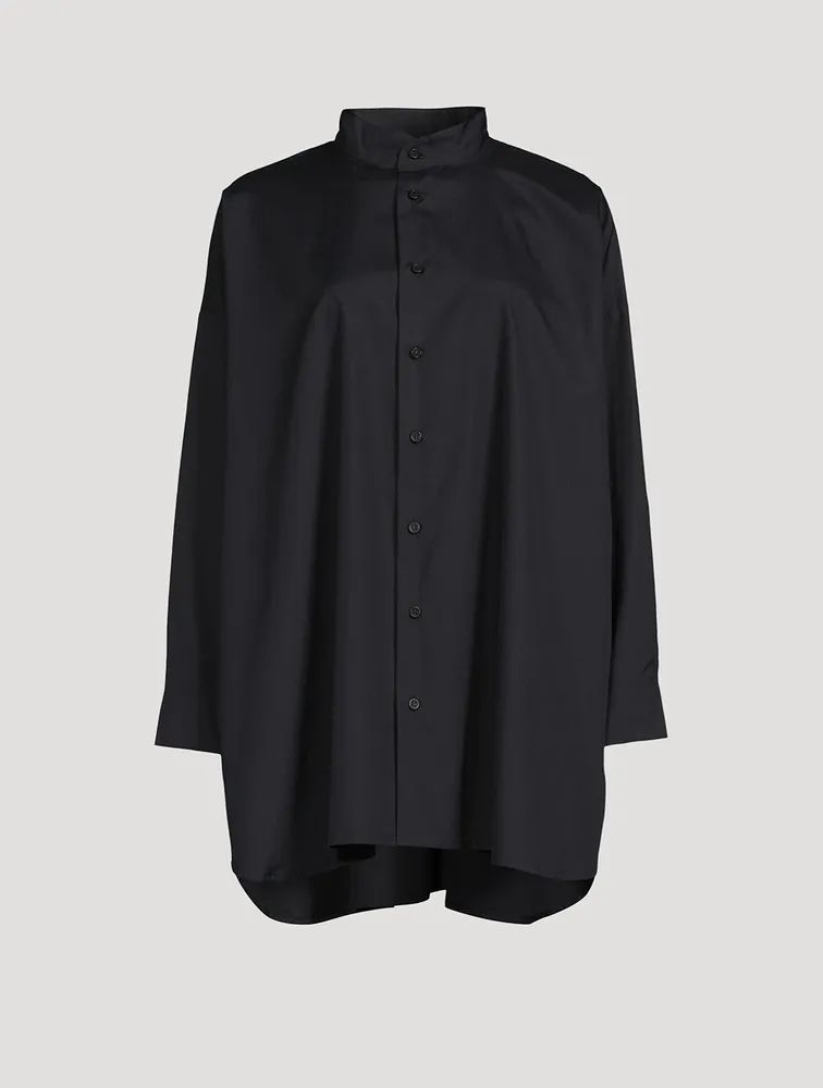 Cotton Poplin A-Line Shirt