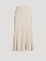 Meda Knit High-Waisted Midi Skirt