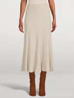 Meda Knit High-Waisted Midi Skirt