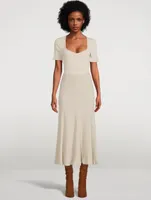 Meda Knit High-Waisted Midi Skirt