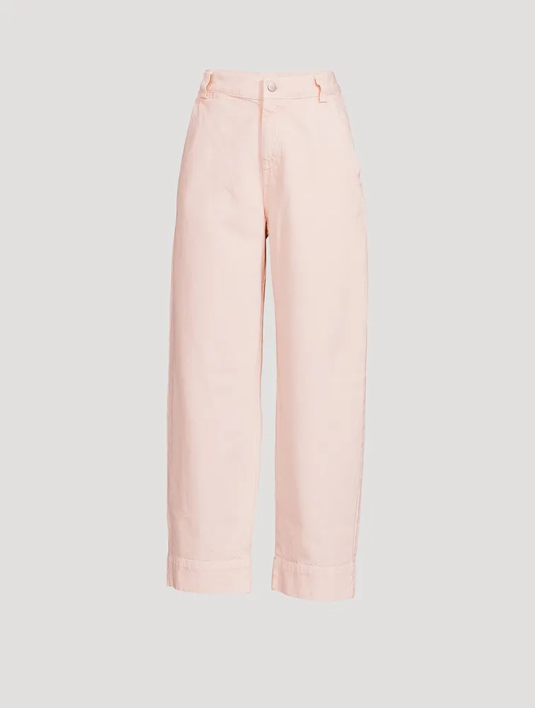 Gia Organic Cotton Straight-Leg Pants