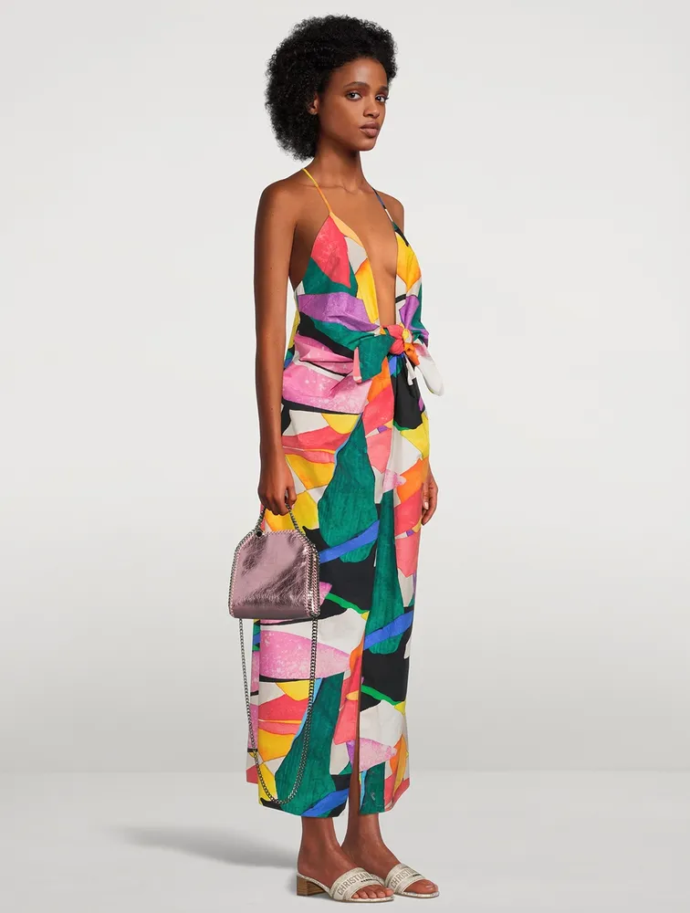 Lolita Organic Cotton Midi Dress Delotia Print