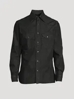 Denim Slim-Fit Shirt