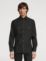 Denim Slim-Fit Shirt