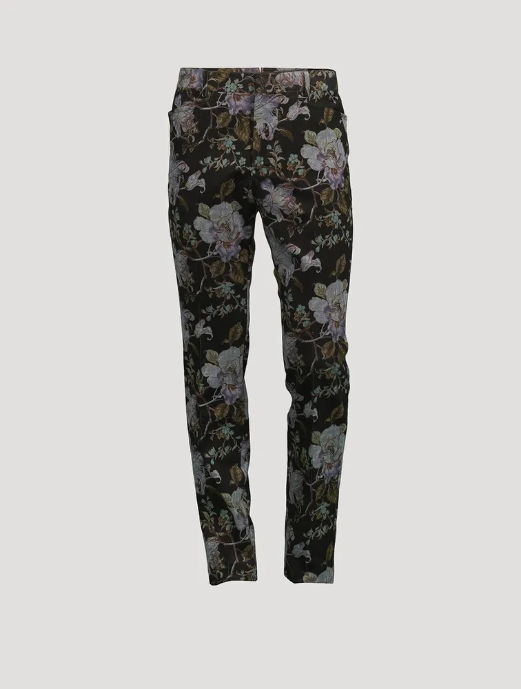 Atticus Velvet Pants Floral Print