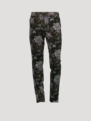 Atticus Velvet Pants Floral Print