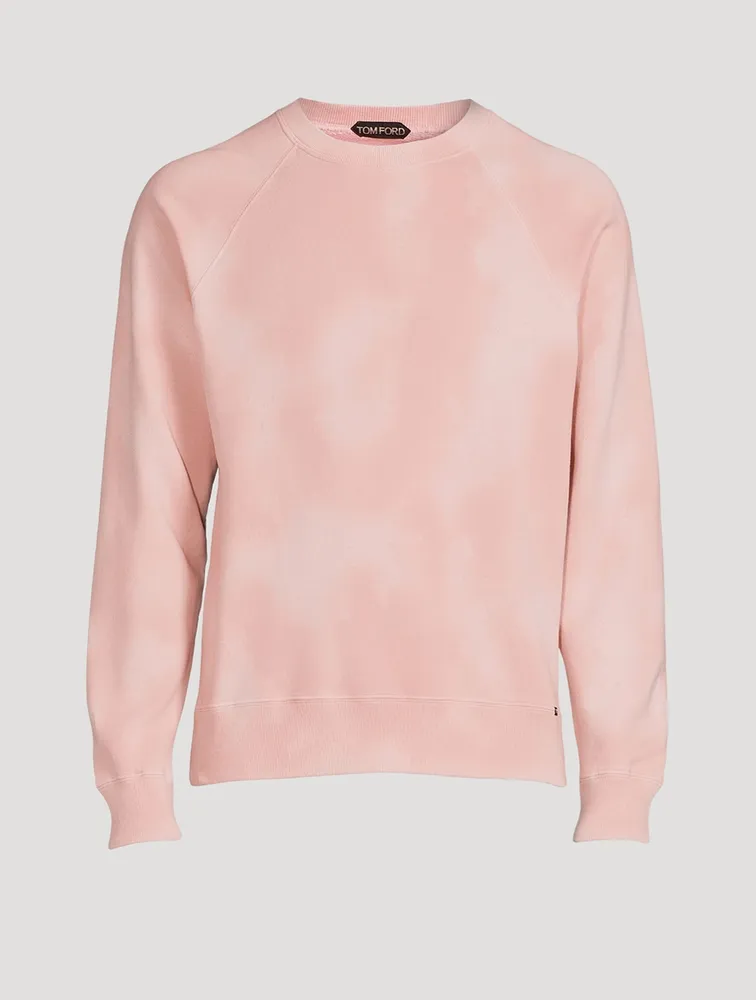 Cotton Sweatshirt Tie-Dye Print