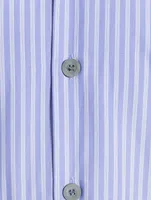 Cotton Poplin Shirt Striped Print