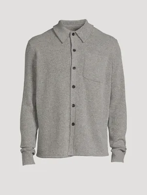Alpaca-Blend Knit Shirt