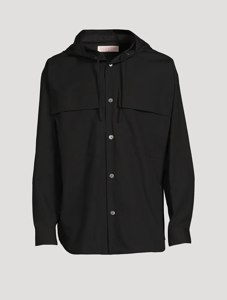 Cotton Shirt With Hood