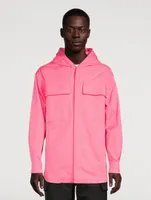 Optical Jacquard Windbreaker Jacket