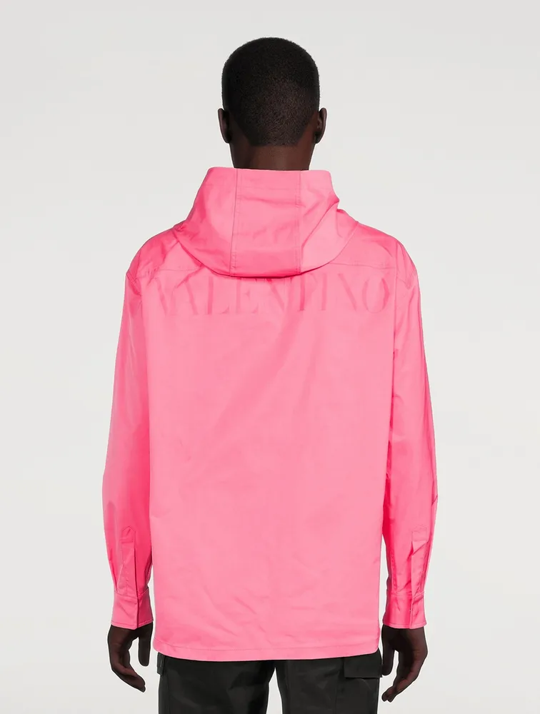Optical Jacquard Windbreaker Jacket