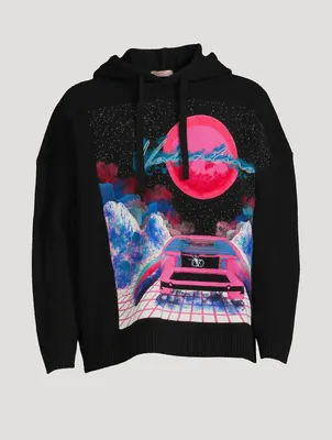 Wool Graphic Hoodie