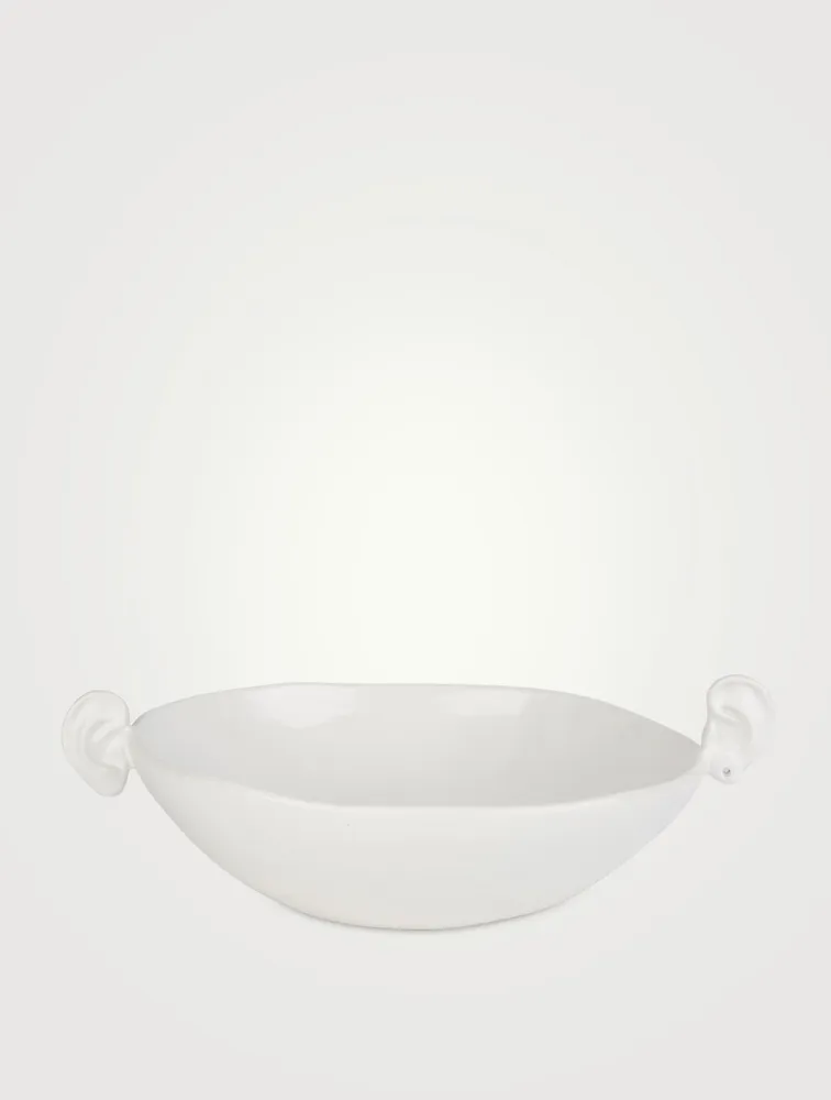 Mini White Noise Ear Ceramic Bowl