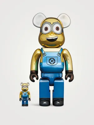 Dave Chrome 100% & 400% Be@rbricks