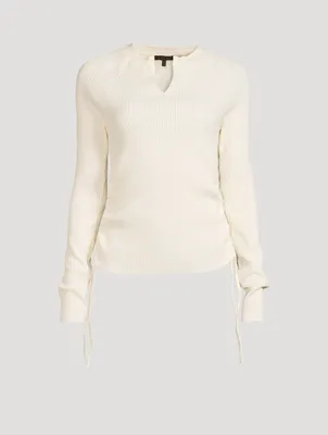 Jumbo Stark Waffle Knit Top