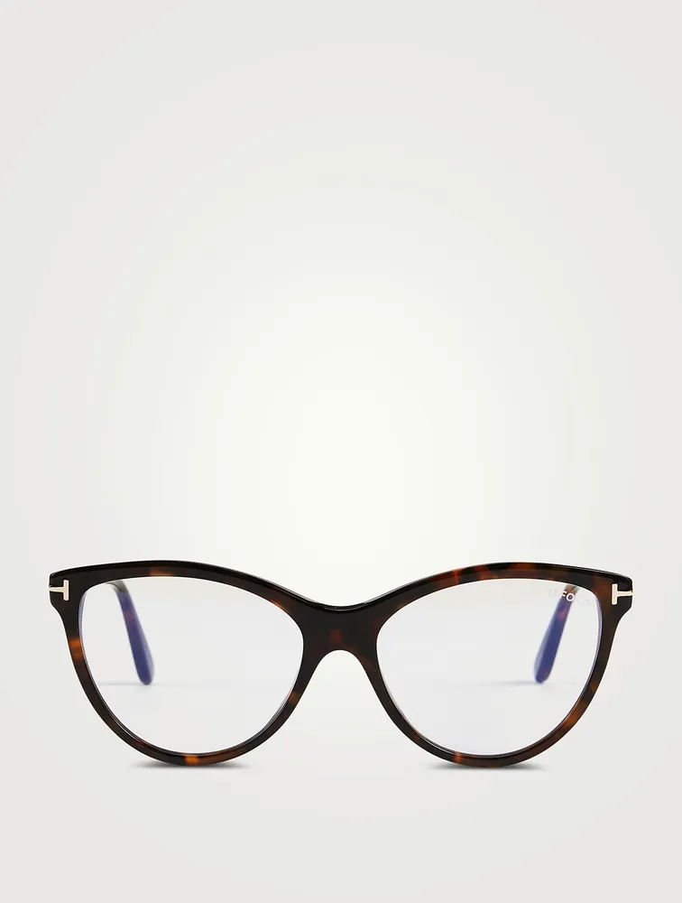 Cat Eye Optical Glasses With Blue Block Lenses