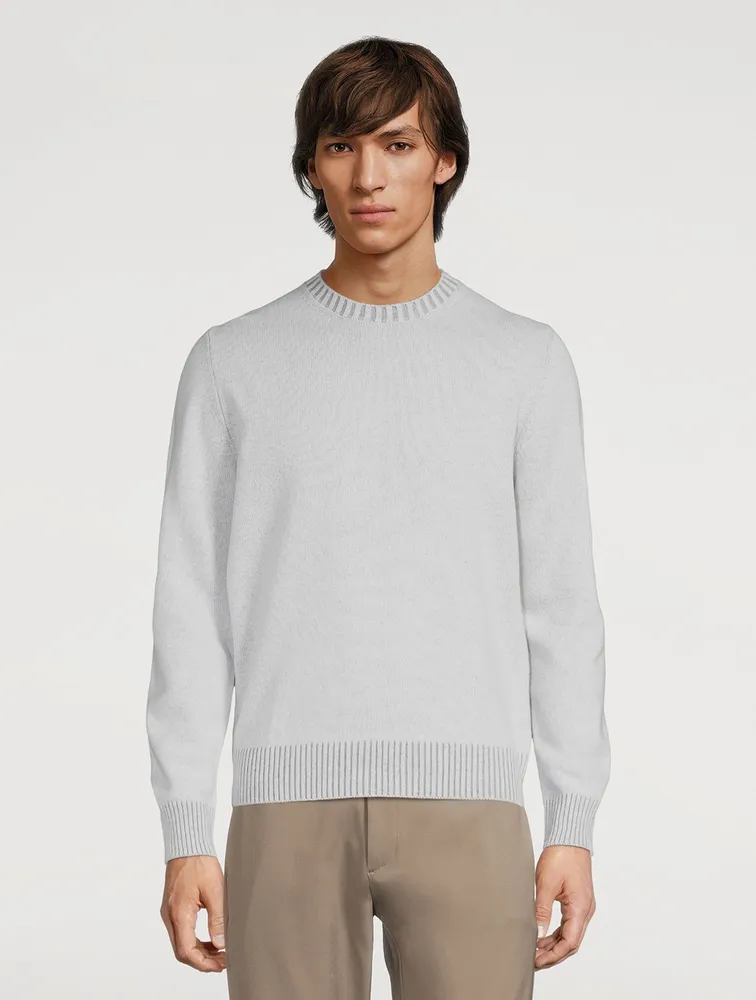 Wool-Blend Crewneck Sweater